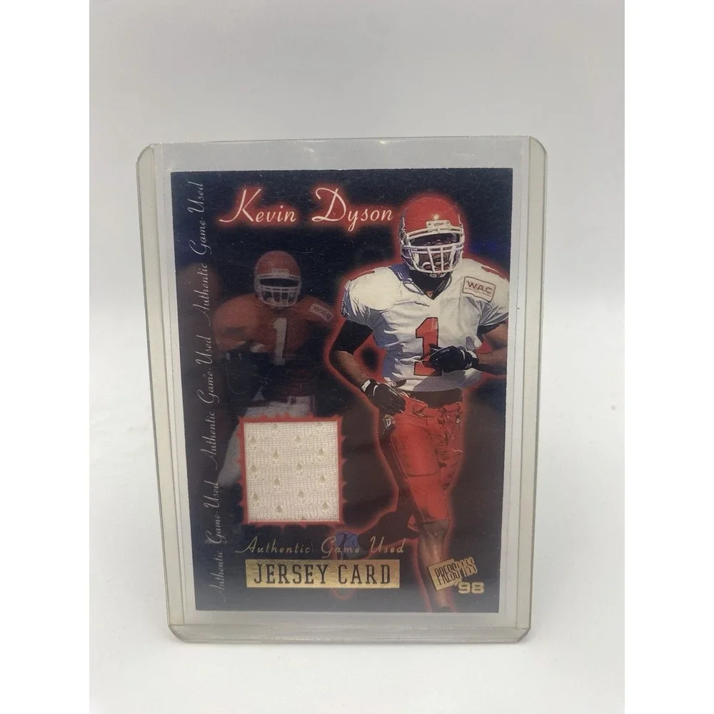 Kevin Dyson Game Used Jersey Card Press Pass 1998 NCAA Utah Utes‎ /425